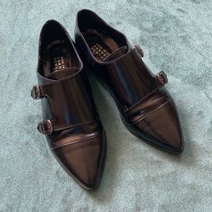 Barney’s NY Leather Monkstrap Pointed Brogues